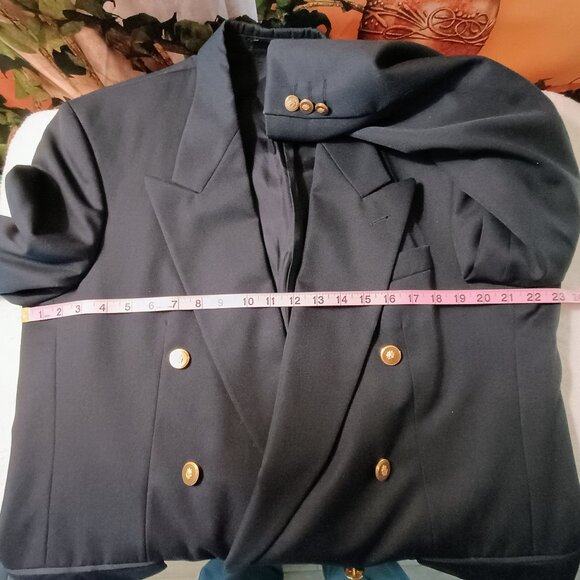 EUC: Principles For Men Sze 42R (see description) Navy Blue Vintage Blazer - Picture 4 of 7